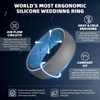 image:imageEgnaro Mens Silicone Wedding Rings 17 Multipack of Flexible Rubber BandsSETC1 GreySky Blue  Dark BlueBlack  GreyBlack  BlackDark Gray