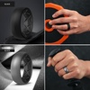 image:imageEgnaro Mens Silicone Wedding Rings 17 Multipack of Flexible Rubber BandsSETC2 Black  Dark SilverBlack  BlackDark Gray  BronzeBlack