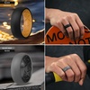 image:imageEgnaro Mens Silicone Wedding Rings 17 Multipack of Flexible Rubber BandsSETC3 BlackOrange  Black GrayBlack  Dark BlueBlack  Olive GreenBlack