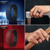 image:imageEgnaro Mens Silicone Wedding Rings 17 Multipack of Flexible Rubber BandsSETC5 Dark BlueBlack  RedBlack  Black GrayBlack  BlackDark Gray