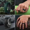 image:imageEgnaro Mens Silicone Wedding Rings 17 Multipack of Flexible Rubber BandsSETC6 BlackGrey  Dark BlueBlack  BlackBlack Gray Camo  Pine GreenBlack