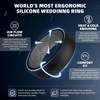 image:imageEgnaro Mens Silicone Wedding Rings 17 Multipack of Flexible Rubber BandsSETC6 BlackGrey  Dark BlueBlack  BlackBlack Gray Camo  Pine GreenBlack