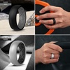 image:imageEgnaro Mens Silicone Wedding Rings 17 Multipack of Flexible Rubber BandsSETC8 SilverBlack  BlackGrey  Gray CamoBlack  Black GrayLight Gray