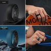 image:imageEgnaro Mens Silicone Wedding Rings 17 Multipack of Flexible Rubber BandsSETD3 Dark SilverBlack  MarbleBlack  Dark BlueBlack  Black