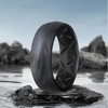 image:imageEgnaro Mens Silicone Wedding Rings 17 Multipack of Flexible Rubber BandsSETF2 Gray CamoBlack