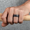 image:imageEgnaro Mens Silicone Wedding Rings 17 Multipack of Flexible Rubber BandsSETF2 Gray CamoBlack