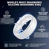 image:imageEgnaro Mens Silicone Wedding Rings 85mm Wide 2mm Thick 1 to 7 MultipackA3Black Black Gray Light Gray White Dark Blue Twilight Blue Olive Green