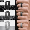 image:imageEgnaro Mens Silicone Wedding Rings 85mm Wide 2mm Thick 1 to 7 MultipackA3Black Black Gray Light Gray White Dark Blue Twilight Blue Olive Green