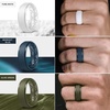 image:imageEgnaro Mens Silicone Wedding Rings 85mm Wide 2mm Thick 1 to 7 MultipackA3Black Black Gray Light Gray White Dark Blue Twilight Blue Olive Green