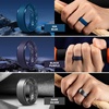image:imageEgnaro Mens Silicone Wedding Rings 85mm Wide 2mm Thick 1 to 7 MultipackSETC2Silver  Dark Gray  Sea Blue  Black Purple  Coffee Brown  Dark silver  Black