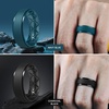 image:imageEgnaro Mens Silicone Wedding Rings 85mm Wide 2mm Thick 1 to 7 MultipackSETU1Dark silver  Marble  Navy blue  Black