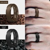image:imageEgnaro Mens Silicone Wedding Rings 85mm Wide 2mm Thick 1 to 7 MultipackT12dark Brown  Olive Green  Dark Blue  Black