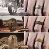 image:imageEgnaro Mens Silicone Wedding Rings 85mm Wide 2mm Thick 1 to 7 MultipackT17Black  Metallic Silver  Black Gray  Bronze  Champagne Gold  Dark Brown  Light Brown