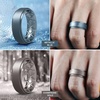 image:imageEgnaro Mens Silicone Wedding Rings 85mm Wide 2mm Thick 1 to 7 MultipackT8Metallic Blue  Metallic Platinum  Metallic Silver  Black