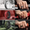 image:imageEgnaro Mens Wedding Rings 8mm Wide 2mm Thick Rubber Bands Breathable and Flexible Step Edge Ring Variety Multipack 17 For Gym Workout Travel Daily WearSETF12Black  Dark GrayWhite  Dark Foliage GreenCoral Orange  Dark Foliage GreenBlack  Klein BlueBlack  RedBlack  BlackDark Gray