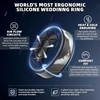 image:imageEgnaro Mens Wedding Rings 8mm Wide 2mm Thick Rubber Bands Breathable and Flexible Step Edge Ring Variety Multipack 17 For Gym Workout Travel Daily WearSETRBlack Black White Black Gold Black Grey Camo Black Maroon Black Orange Black Olive Green Black