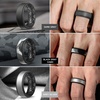 image:imageEgnaro Mens Wedding Rings 8mm Wide 2mm Thick Rubber Bands Breathable and Flexible Step Edge Ring Variety Multipack 17 For Gym Workout Travel Daily WearSETF1Light Gray  Metallic Platinum Black  Metal Black Gray Black  Black  Black Gray  Black Gray Camo Black  Metallic Silver Black