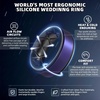 image:imageEgnaro Mens Wedding Rings 8mm Wide 2mm Thick Rubber Bands Breathable and Flexible Step Edge Ring Variety Multipack 17 For Gym Workout Travel Daily WearSETF22Metallic Royal Blue Black  Black  Metallic Purple Black  Metallic Bronze Black  Black Gray Camo