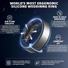 image:imageEgnaro Mens Wedding Rings 8mm Wide 2mm Thick Rubber Bands Breathable and Flexible Step Edge Ring Variety Multipack 17 For Gym Workout Travel Daily WearSETF1Light Gray  Metallic Platinum Black  Metal Black Gray Black  Black  Black Gray  Black Gray Camo Black  Metallic Silver Black