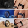 image:imageEgnaro Mens Wedding Rings 8mm Wide 2mm Thick Rubber Bands Breathable and Flexible Step Edge Ring Variety Multipack 17 For Gym Workout Travel Daily WearSETIBlack Black Dark Blue Dark Blue Black Deep Silver Black Orange Black Light Blue Black Bronze