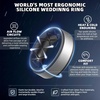 image:imageEgnaro Mens Wedding Rings 8mm Wide 2mm Thick Rubber Bands Breathable and Flexible Step Edge Ring Variety Multipack 17 For Gym Workout Travel Daily WearSETSOlive Green Black White Black Silver Black Red Black