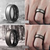 image:imageEgnaro Mens Wedding Rings 8mm Wide 2mm Thick Rubber Bands Breathable and Flexible Step Edge Ring Variety Multipack 17 For Gym Workout Travel Daily WearSETF5Metallic Silver Black  Metallic Platinum Black  Black Gray Black  Black