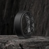 image:imageEgnaro Mens Wedding Rings 8mm Wide 2mm Thick Rubber Bands Breathable and Flexible Step Edge Ring Variety Multipack 17 For Gym Workout Travel Daily WearSETCBlack