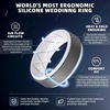 image:imageEgnaro Mens Wedding Rings 8mm Wide 2mm Thick Rubber Bands Breathable and Flexible Step Edge Ring Variety Multipack 17 For Gym Workout Travel Daily WearSETF12Black  Dark GrayWhite  Dark Foliage GreenCoral Orange  Dark Foliage GreenBlack  Klein BlueBlack  RedBlack  BlackDark Gray