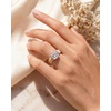 image:imageEgnaro Silicone Anniversary Ring with Stone Cushion Cut Cubic ZirconiaSETANude  Rose Gold