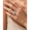 image:imageEgnaro Silicone Anniversary Ring with Stone Cushion Cut Cubic ZirconiaSETBWhite  Silver