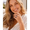 image:imageEgnaro Silicone Anniversary Ring with Stone Cushion Cut Cubic ZirconiaSETCBlack  Rose Gold