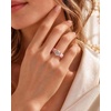 image:imageEgnaro Silicone Anniversary Ring with Stone Cushion Cut Cubic ZirconiaSETDCherry Pink  Rose Gold