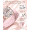 image:imageEgnaro Silicone Anniversary Ring with Stone Cushion Cut Cubic ZirconiaSETDCherry Pink  Rose Gold