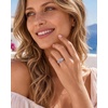 image:imageEgnaro Silicone Anniversary Ring with Stone Cushion Cut Cubic ZirconiaSETFLight Purple  Silver