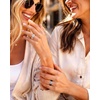 image:imageEgnaro Silicone Promise Ring with Stone Oval Cut Cubic Zirconia For HerSETBWhite  Silver