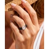 image:imageEgnaro Silicone Promise Ring with Stone Oval Cut Cubic Zirconia For HerSETCBlack  Rose Gold