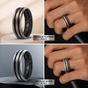 image:imageEgnaro Silicone Ring for Him with 2 Layers Multicolor Rubber Wedding Bands with Air Flow Grooves1467 Variety MultipackSETA2 Metallic SilverBlack  Metallic PlatinumBlack  Black GrayBlack  BlackLight Gray
