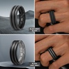 image:imageEgnaro Silicone Ring for Him with 2 Layers Multicolor Rubber Wedding Bands with Air Flow Grooves1467 Variety MultipackSETA2 Metallic SilverBlack  Metallic PlatinumBlack  Black GrayBlack  BlackLight Gray