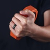 image:imageEgnaro Silicone Ring for Him with 2 Layers Multicolor Rubber Wedding Bands with Air Flow Grooves1467 Variety MultipackSETB2 Dark SilverBlack  Metallic BurgundyBlack