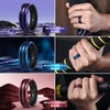 image:imageEgnaro Silicone Ring for Him with 2 Layers Multicolor Rubber Wedding Bands with Air Flow Grooves1467 Variety MultipackSETC2 Metallic BurgundyBlack  Metallic PurpleBlack  Metallic Royal BlueBlack