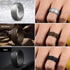 image:imageEgnaro Silicone Rings For Him 9mm Wide Flexible Work Rubber Wedding BandsSETA1Black  Black Gray  Sliver  Midnight Blue  Twilight Blue  Olive Green  Dark Brown