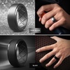 image:imageEgnaro Silicone Rings For Him 9mm Wide Flexible Work Rubber Wedding BandsSETA9Dark Gray  Blue Gray  Dark Silver  Black