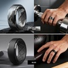 image:imageEgnaro Silicone Rings For Him 9mm Wide Flexible Work Rubber Wedding BandsSETB41Dark Silver  Twilight Blue  Black Gray Camo  Black