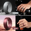 image:imageEgnaro Silicone Rings For Him 9mm Wide Flexible Work Rubber Wedding BandsSETB42Black  Black Gray  Light Gray  Metallic Burgundy