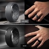 image:imageEgnaro Silicone Rings For Him 9mm Wide Flexible Work Rubber Wedding BandsSETB7Dark Gray  Jade Green  Sea Blue  Black