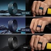 image:imageEgnaro Silicone Rings For Him 9mm Wide Flexible Work Rubber Wedding BandsSETC2Light Gray  Dark Foliage Green  Blue Gray  Maroon  Navy Blue  Night Blue  Black