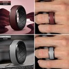 image:imageEgnaro Silicone Rings For Men Rubber Wedding Bands For Him 105mm Wide 28mm Thick Breathable Design Step EdgeSETA1BlackBlack Gray  Dark PurpleBlack  MaroonBlack  Light GrayBlack