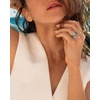 image:imageEgnaro Silicone Statement Ring Women Floral Patterned Rubber Wedding BandBMidnight Peony