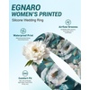 image:imageEgnaro Silicone Statement Ring Women Floral Patterned Rubber Wedding BandBMidnight Peony
