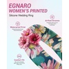 image:imageEgnaro Silicone Statement Ring Women Floral Patterned Rubber Wedding BandCOmbre Blush Daisy